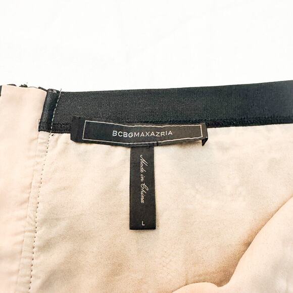 BCBG MAXAZRIA Lace Flower Embroidered Overlay Pencil Skirt Size Large - Picture 3 of 7